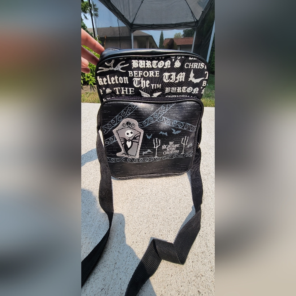 Nightmare Before Christmas Black Crossbody Bag